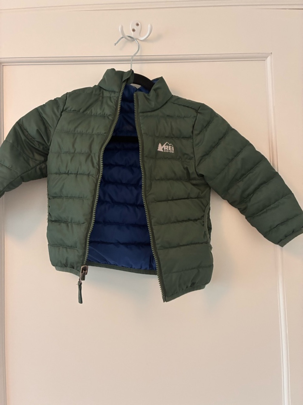 REI Reversible jacket Green and blue toddler 3T